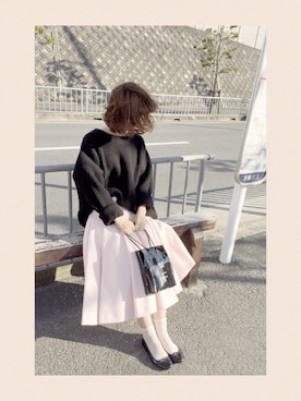 「シアタープロダクツ(THEATRE PRODUCTS)」｜「アイテム（バレエシューズ）」を使った、みほさん（レディース・154cm）の春コーディネート