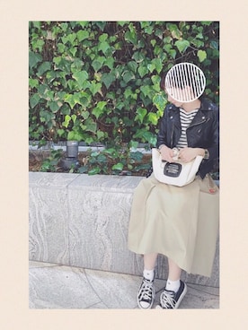 「アイテム（バレッタ/ヘアクリップ、ホワイト系）」を使った、みほさん（レディース・154cm）の春コーディネート