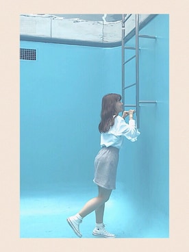「Another Edition」｜「アイテム（スウェット）」を使った、みほさん（レディース・154cm）の春コーディネート