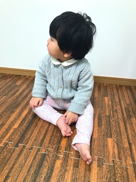 「アイテム（その他ベビー用品）」を使った、sweet peaさん（キッズ・80cm）の冬コーディネート