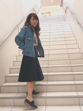 「Supreme.La.La.（シュープリームララ）のアイテム（その他アウター）」を使った、sakikoさん（レディース・161cm）の春コーディネート