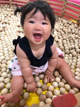 「GAPbaby」｜ふーちゃんさん（キッズ・70cm）の夏コーディネート