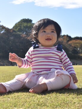 「GAPbaby」｜ふーちゃんさん（キッズ・70cm）の秋コーディネート