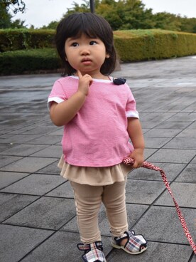 ふーちゃんさん（キッズ・70cm）の秋コーディネート