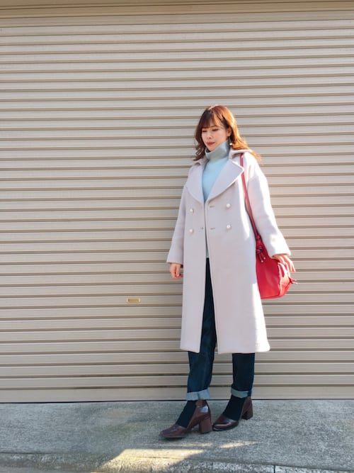 Rika Ag By Aquagirlのチェスターコートを使ったコーディネート Wear Rika Ag By Aquagirlのチェスターコートを使ったコーディネート Wear