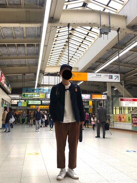 「LAMOND.（ラモンド）のアイテム（ジャケット/アウター）」を使った、あべゆうきさん（メンズ・170cm）の春コーディネート