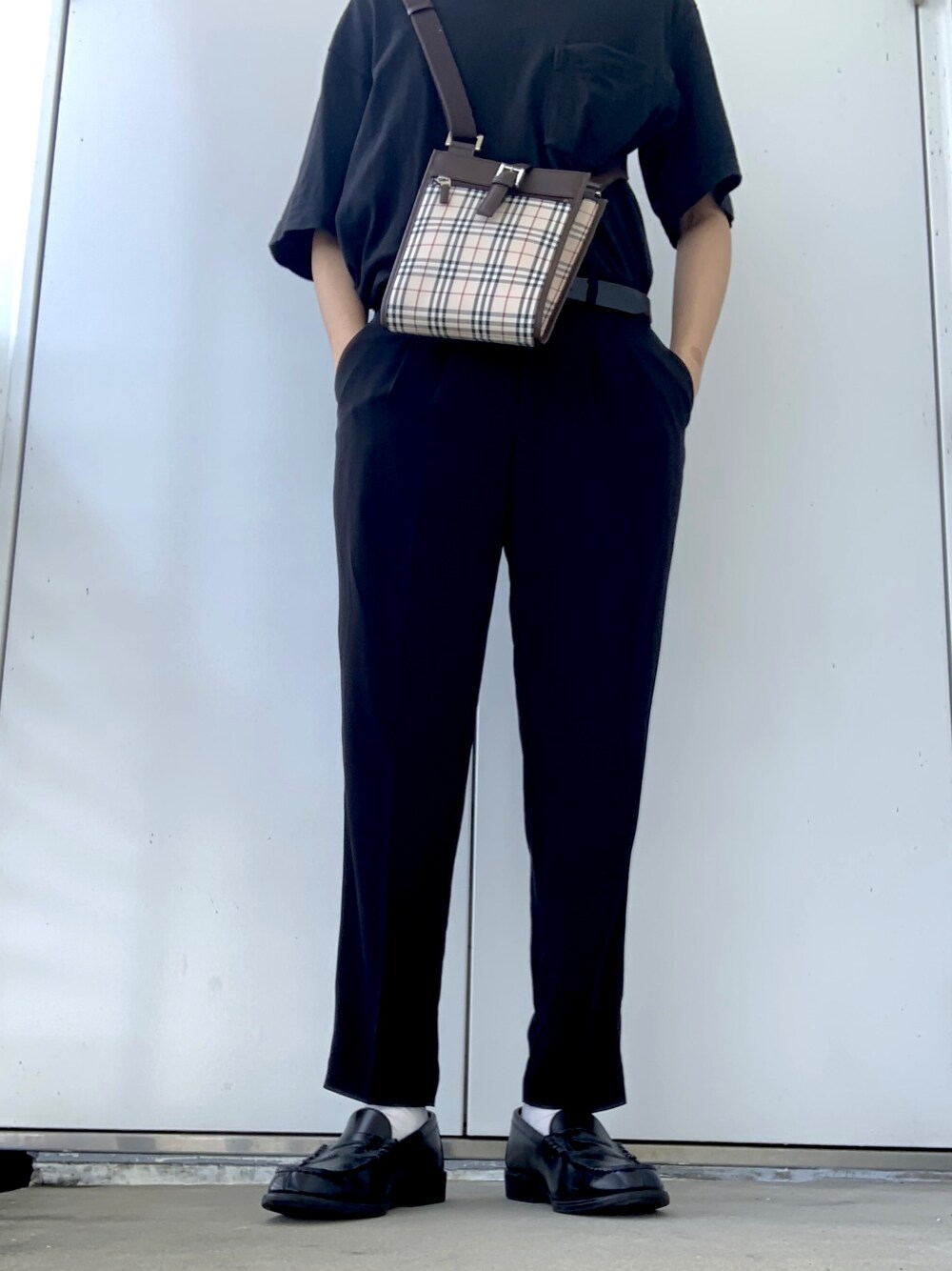 「UNIQLOのアイテム（パンツ、ブラック系）」を使った、duoさん（メンズ・181cm）の夏コーディネートの1枚目の写真