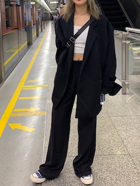 一杯冰美式さんのコーディネート