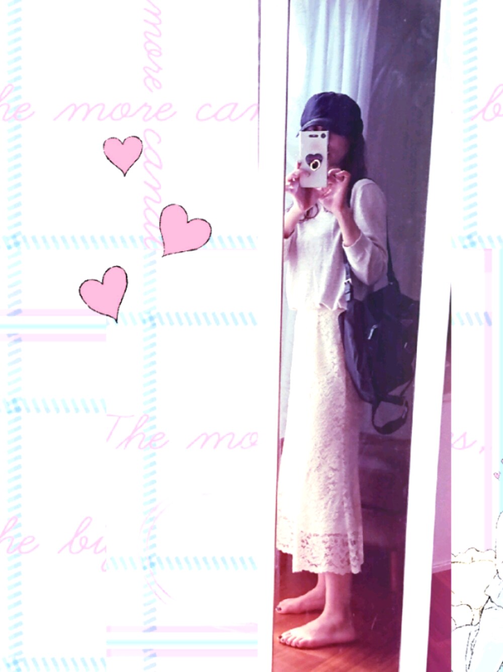 「UNIQLOのアイテム（スカート、ホワイト系）」を使った、ekoeko1さん（レディース・154cm）の夏コーディネートの1枚目の写真