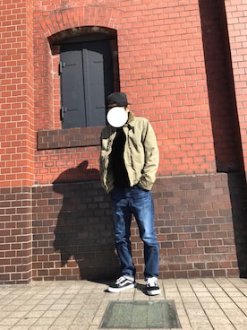 「D.M.G.（ドミンゴ）のアイテム」を使った、blkgc1400さん（メンズ・172cm）の冬コーディネート