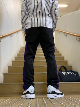 「fragment design（フラグメントデザイン）のアイテム（スニーカー）」を使った、blkgc1400さん（メンズ・172cm）の秋コーディネート