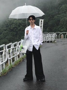 「sulvam（サルバム）のアイテム（パンツ）」を使った、いいださん（メンズ・175cm）の夏コーディネート