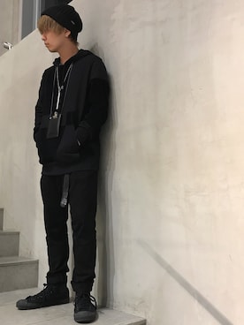 「ISAMU KATAYAMA BACKLASH（イサムカタヤマバックラッシュ）のアイテム（パンツ）」を使った、mitsuakiさん（メンズ・168cm）の春コーディネート