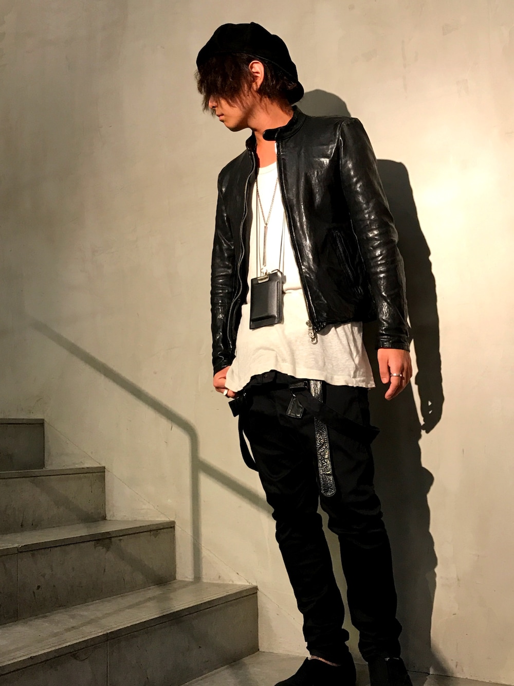 ISAMU KATAYAMA BACKLASH ファニチャーレザーキャスケット ISAMU KATAYAMA BACKLASH - Furniture Leather Casquette