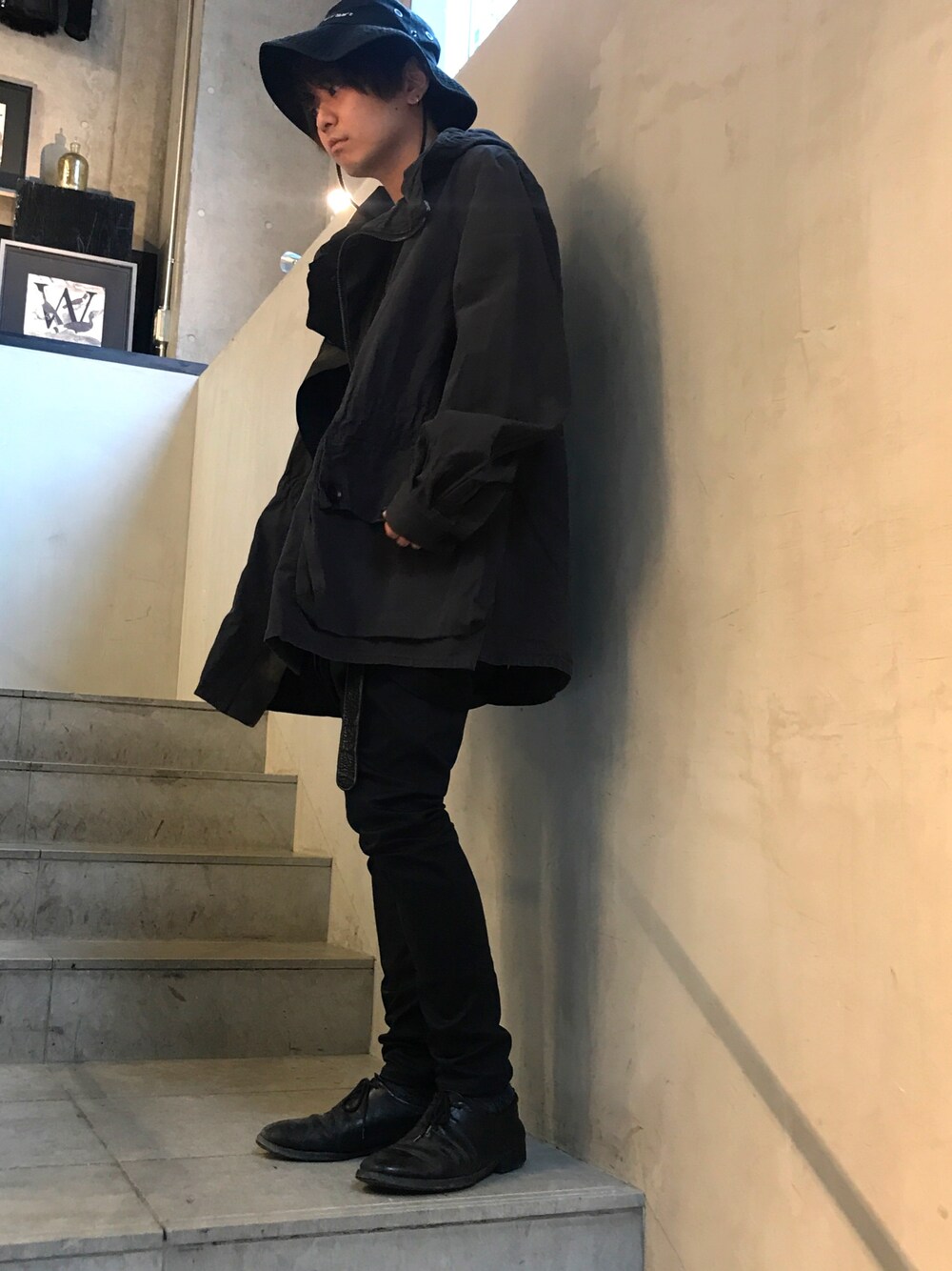 「大人カジュアル、お洒落さんとつながりたい、ootd、outfit、ISAMU KATAYAMA BACKLASH、B2nd、fashion、アノラックパーカー、モッズコート」｜「ISAMU KATAYAMA BACKLASHのアイテム（モッズコート、ブラック系）」を使った、mitsuakiさん（メンズ・168cm）の秋コーディネートの1枚目の写真