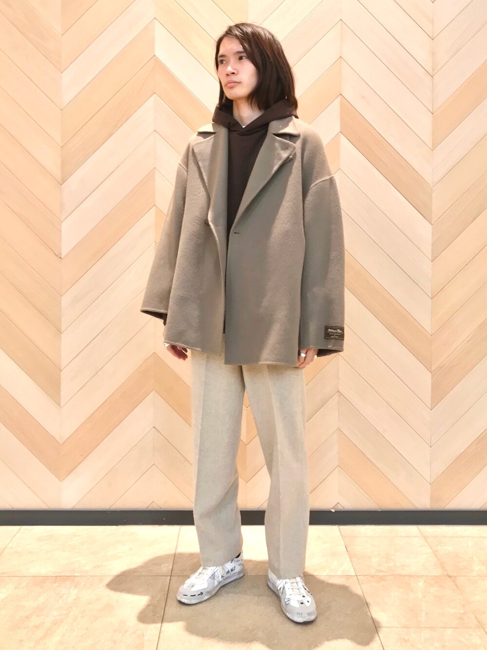 BISHU FABRIC】S120 セミダブルショートコート/UNISEXを使ったショップ
