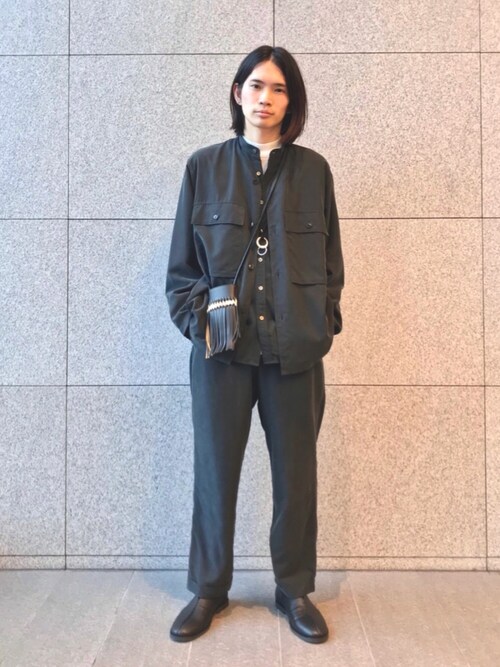 ADAM ET ROPE' ジャケット ブルゾン レーヨンスエード ルーズ