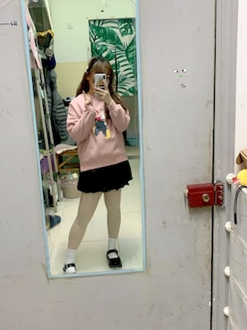 「可爱」｜有一只袜子さん（レディース・161cm）の冬コーディネート