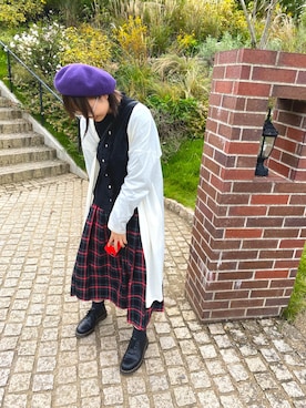「BACKS（バックス）のアイテム」を使った、ハヅキさん（レディース・154cm）の秋コーディネート