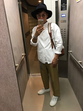 「COMMON PROJECTS（コモンプロジェクト）のアイテム」を使った、Masaaki-Uemuraさん（メンズ・165cm・30代）の夏コーディネート