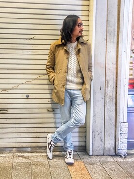 「A.S.M（エーエスエム）のアイテム（ジャケット/アウター）」を使った、HARAさん（メンズ・172cm）の春コーディネート