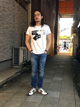 「DRAGON BEARD（ドラゴンベアード）のアイテム」を使った、HARAさん（メンズ・172cm）の春コーディネート