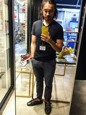 「DRAGON BEARD（ドラゴンベアード）のアイテム」を使った、HARAさん（メンズ・172cm）の秋コーディネート