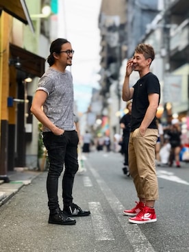 「DRAGON BEARD（ドラゴンベアード）のアイテム」を使った、HARAさん（メンズ・172cm）の夏コーディネート