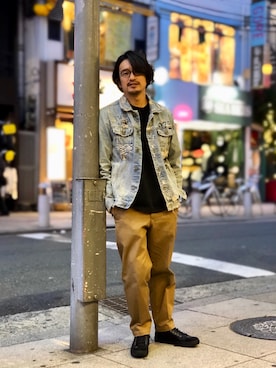 「ZARA（ザラ）のアイテム（ジャケット/アウター）」を使った、HARAさん（メンズ・172cm）の春コーディネート