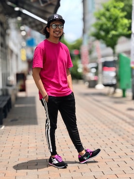 「DRAGON BEARD（ドラゴンベアード）のアイテム」を使った、HARAさん（メンズ・172cm）の夏コーディネート