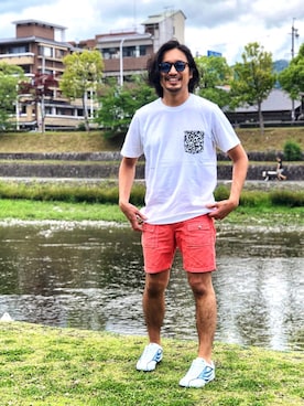 「DRAGON BEARD（ドラゴンベアード）のアイテム」を使った、HARAさん（メンズ・172cm）の夏コーディネート