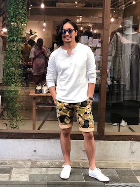 「DRAGON BEARD（ドラゴンベアード）のアイテム」を使った、HARAさん（メンズ・172cm）の夏コーディネート