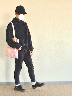 「アイテム（カバーオール）」を使った、Riskeさん（メンズ・168cm・10代）の春コーディネート