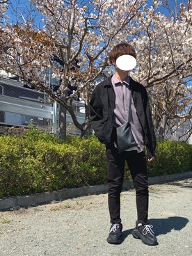 「平成最後のWEARISTAセンバツ」｜「アイテム（カバーオール）」を使った、Riskeさん（メンズ・168cm）の春コーディネート