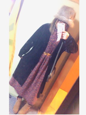 「URBAN RESEARCH（アーバンリサーチ）のアイテム（ブーティ）」を使った、ゆこゆこさん（レディース・153cm）の冬コーディネート