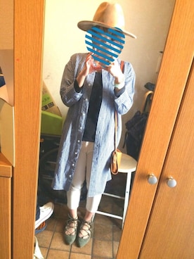「アイテム（シャツワンピース）」を使った、ゆこゆこさん（レディース・153cm・20代）の春コーディネート