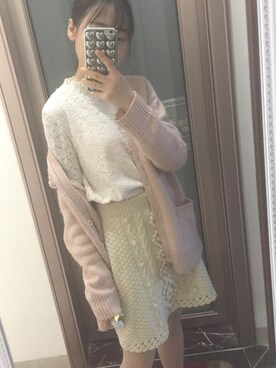 「アイテム（アンダーウェア）」を使った、小梵さん（レディース・158cm・10代）の冬コーディネート