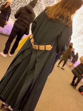 「アイテム（トレンチコート）」を使った、arisaさん（レディース・150cm・20代）の冬コーディネート