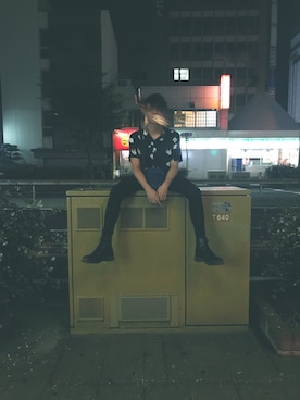 「Guess（ゲス）のアイテム（シャツ/ブラウス）」を使った、りーきさん（メンズ・174cm）の夏コーディネート