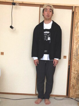 「BEN DAVIS（ベンデイビス）のアイテム（キャップ）」を使った、にちれいさん（メンズ・172cm）の秋コーディネート