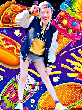 「宇宙」｜zukinchanさん（レディース・156cm）の冬コーディネート