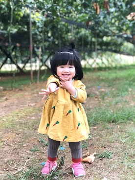 「NOのアイテム」を使った、JeanSungさん（キッズ・80cm）の冬コーディネート