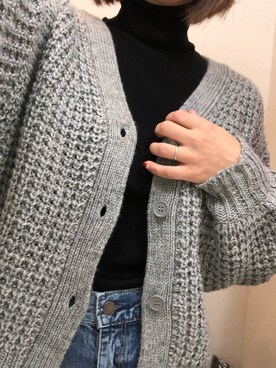 「ハイウエストストレートジーンズ」｜ikuさん（レディース・158cm）の冬コーディネート