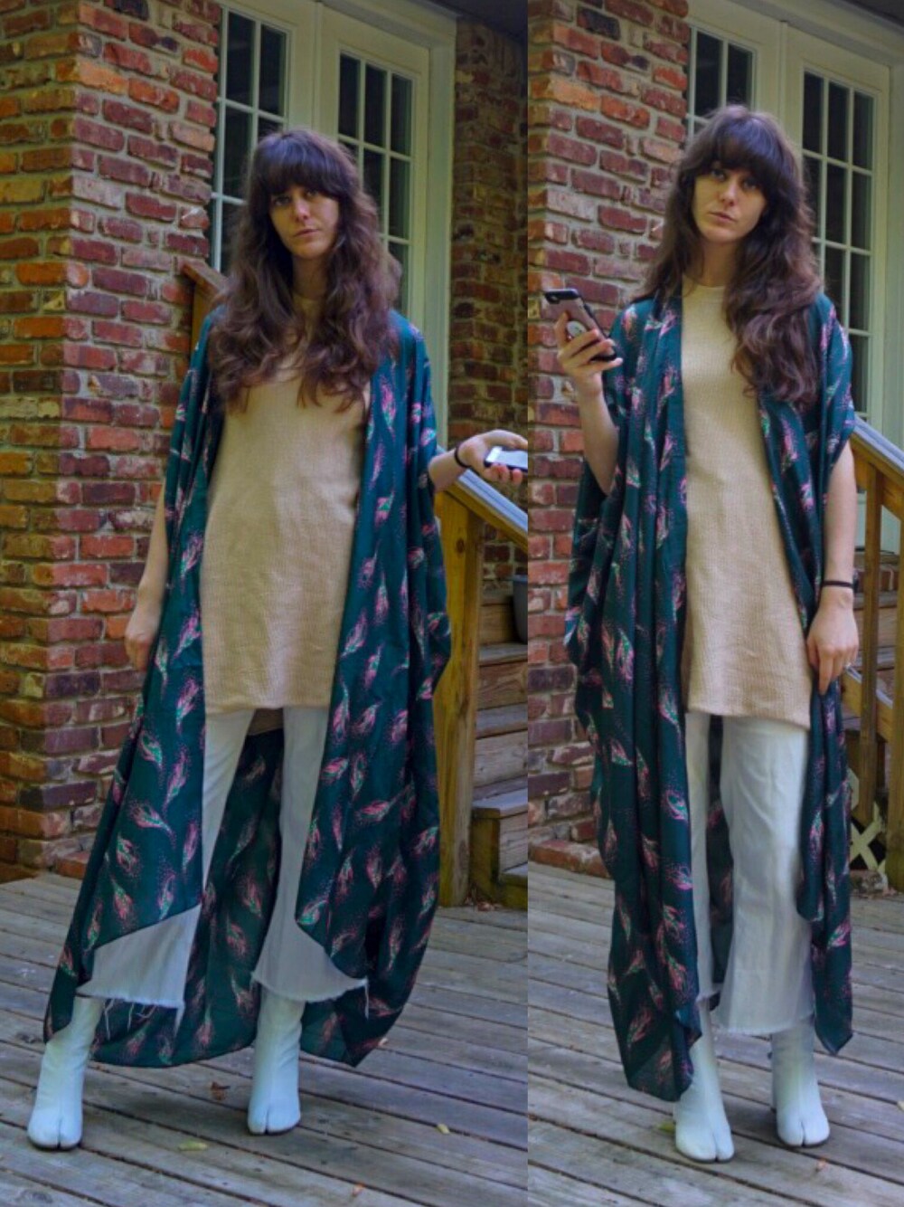 「chic、beige、blush、spring、springstyle、girl、Wide Pants、widepants、tabi、Maison Martin Margiela」｜「CARON CALLAHANのアイテム（トップス、ピンク系）」を使った、Erinさん（レディース・173cm）の春コーディネートの1枚目の写真