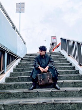 T.a.k.u.m.iさん（メンズ・173cm）の冬コーディネート