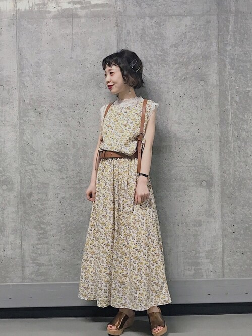 ﾜ ﾀ ﾍﾞ Vis 天神地下街 Visのワンピースを使ったコーディネート Wear