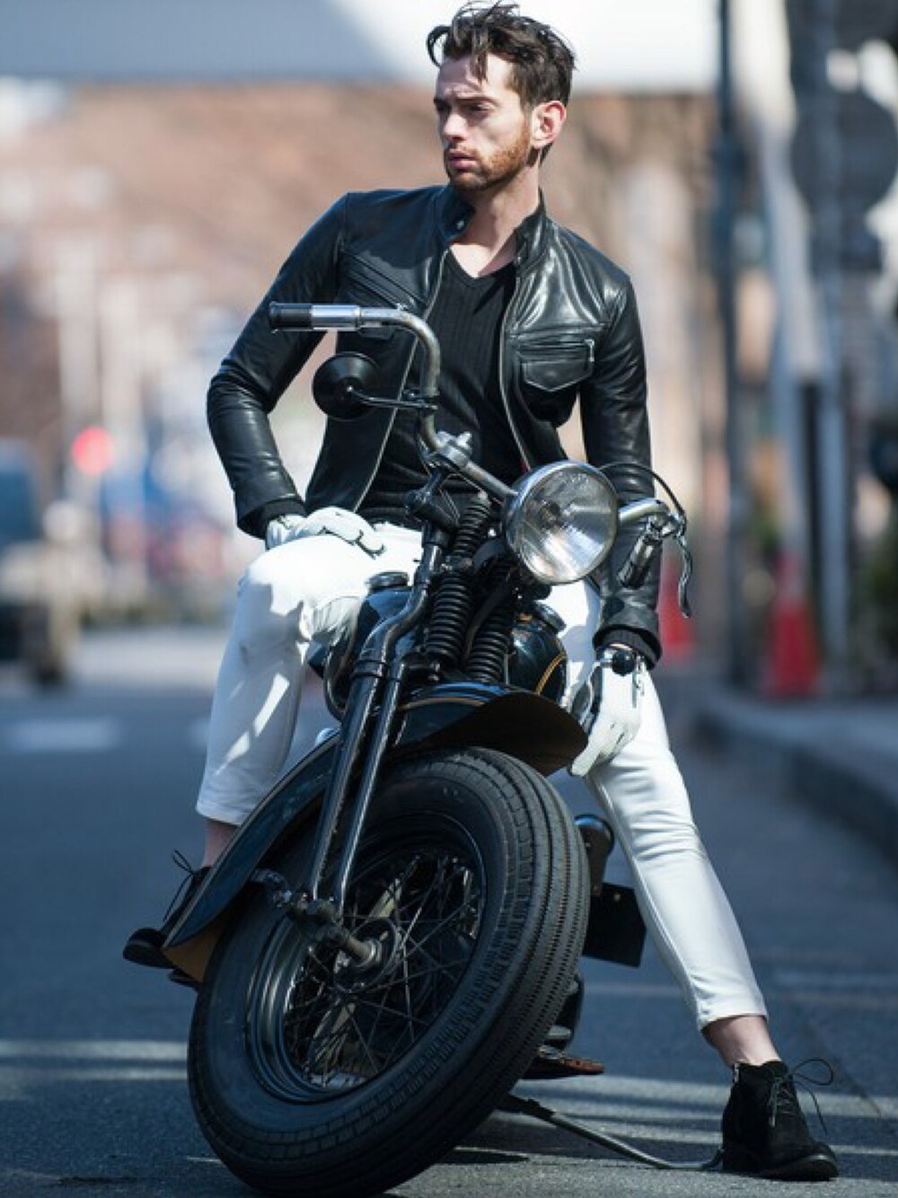 NORTH BEACH(ノースビーチ) ゴートベジタブルレザー シングル