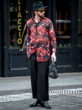 「JOHNNY WOLF（ジョニーウルフ）のアイテム（バッグ）」を使った、Goichi Numanoさん（メンズ・174cm）の春コーディネート