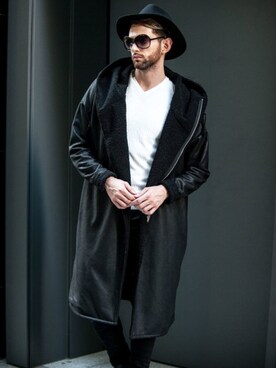 「BACKSTAGE PASS（バックステージパス）のアイテム」を使った、Goichi Numanoさん（メンズ・174cm）の秋コーディネート