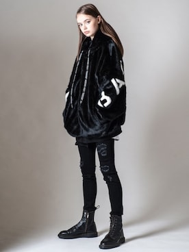 「Buffalo Bobs（バッファローボブズ）のアイテム（ブーツ）」を使った、Goichi Numanoさん（メンズ・174cm）の秋コーディネート